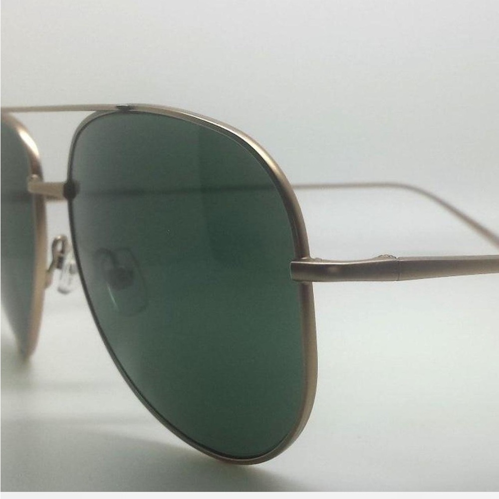 Calvin Klein Gold Frame with Green Lenses Sunglasses